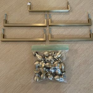 Emtek Satin Brass Cabinet Hardware